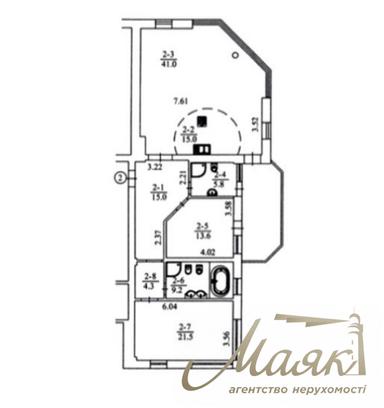 Многокомнатная квартира по адресу бульвар Дружбы Народов (площадь 128 м²) - Atlanta.ua - фото 27