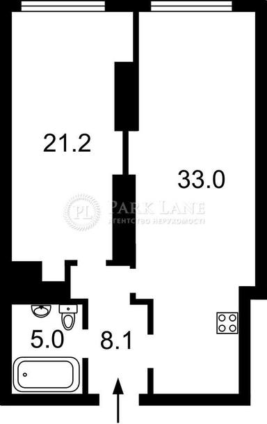1-комнатная квартира по адресу бульвар Дружбы Народов (площадь 67 м²) - Atlanta.ua - фото 15