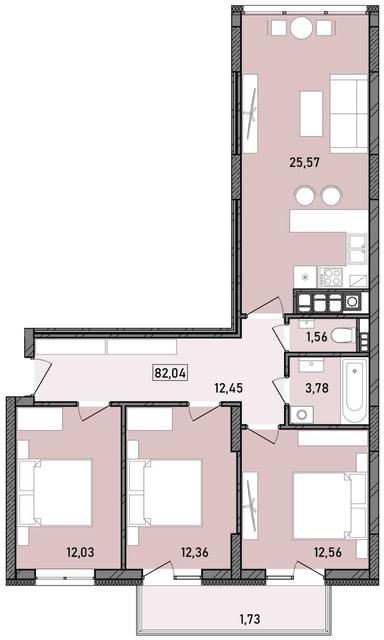 3-rooms apartment apartment by the address st. Kleparovskaya ul (area 83,3 m²) - Atlanta.ua - photo 19