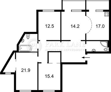 Многокомнатная квартира по адресу Харьковское шоссе (площадь 118 м²) - Atlanta.ua - фото 15