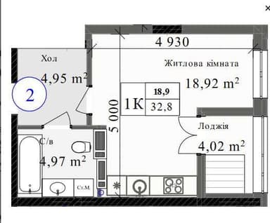 1-комнатная квартира по адресу Куликово поле пл. (площадь 33 м²) - Atlanta.ua - фото 6