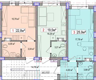 3-rooms apartment apartment by the address (area 68,2 m²) - Atlanta.ua - photo 6