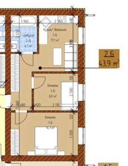 2-комнатная квартира по адресу ул. Магистратская (площадь 43,9 м²) - Atlanta.ua - фото 14