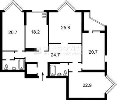 4+-rooms apartment apartment by the address st. Bulvar Druzhby Narodov (area 157 m²) - Atlanta.ua - photo 11
