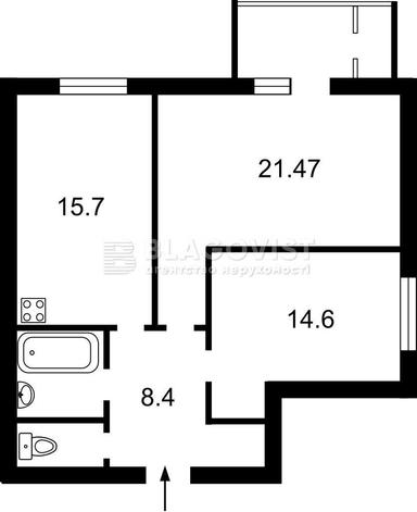 2-кімнатна квартира за адресою вул. Бориспільська (площа 65 м²) - Atlanta.ua - фото 14