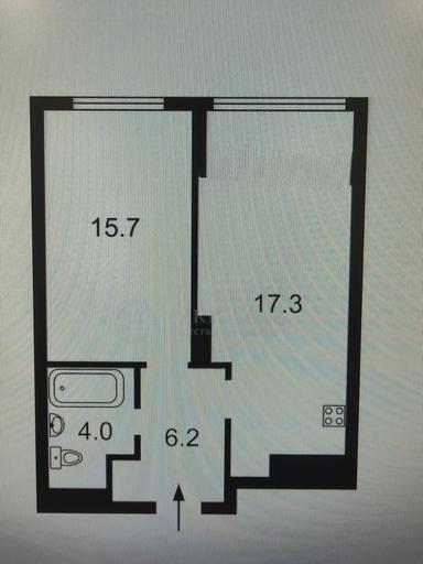 1-комнатная квартира по адресу (площадь 46 м²) - Atlanta.ua - фото 21