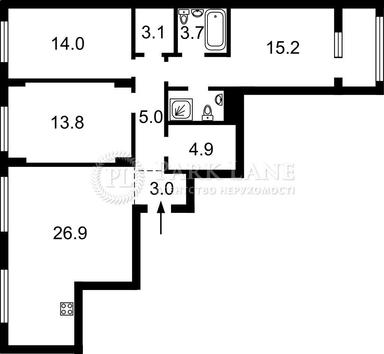 Многокомнатная квартира по адресу ул. Салютная (площадь 100 м²) - Atlanta.ua - фото 47