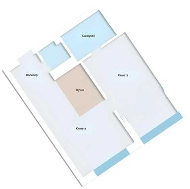 2-комнатная квартира по адресу ул. Заречная (площадь 48,6 м²) - Atlanta.ua - фото 38