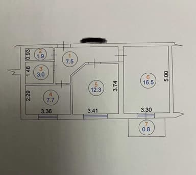 2-комнатная квартира по адресу Петефі Шандора пл. (площадь 49,7 м²) - Atlanta.ua - фото 22