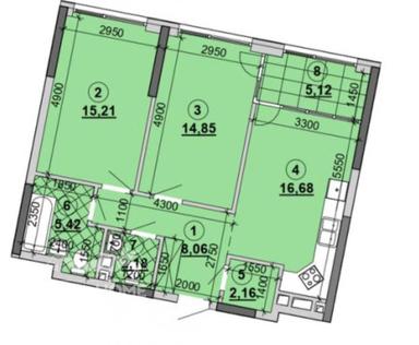 2-кімнатна квартира за адресою наб. Дніпровська (площа 72 м²) - Atlanta.ua - фото 22