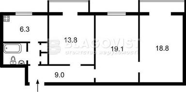 3-rooms apartment apartment by the address (area 73 m²) - Atlanta.ua - photo 14