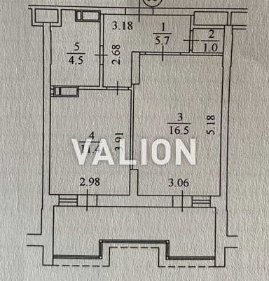 1-комнатная квартира по адресу ул. Родимцева (площадь 48 м²) - Atlanta.ua - imageAlt 42