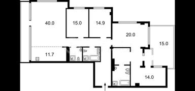 Многокомнатная квартира по адресу бульвар Дружбы Народов (площадь 199 м²) - Atlanta.ua - фото 44
