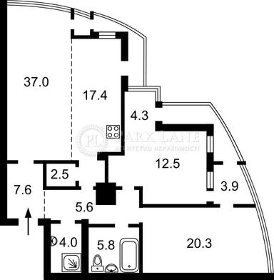 3-комнатная квартира по адресу ул. Богдана Хмельницкого (площадь 134 м²) - Atlanta.ua - фото 37