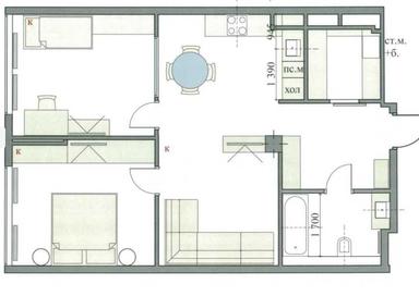 2-кімнатна квартира за адресою вул. Бойчука Михайла (площа 69 м²) - Atlanta.ua - фото 32