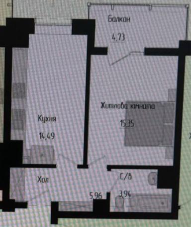 1-кімнатна квартира за адресою вул. Капеланська (площа 44 м²) - Atlanta.ua - фото 14