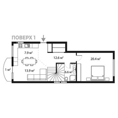 Багатокімнатна квартира за адресою Петефі Шандора пл. (площа 125,9 м²) - Atlanta.ua - фото 27