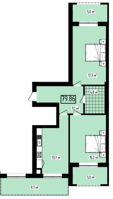 2-комнатная квартира по адресу ул. Капеланська (площадь 72 м²) - Atlanta.ua - imageAlt 41