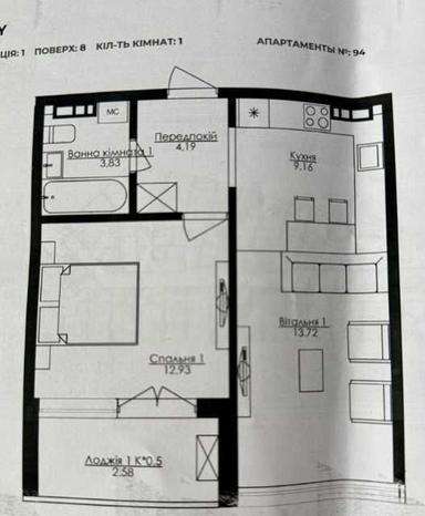 1-room apartment apartment by the address st. Frantsuzskiy bul Proletarskiy bul (area 54 m²) - Atlanta.ua - photo 12