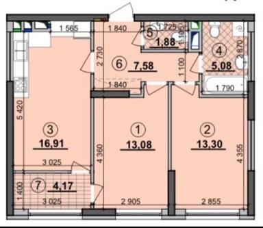 2-rooms apartment apartment by the address (area 63 m²) - Atlanta.ua - photo 7