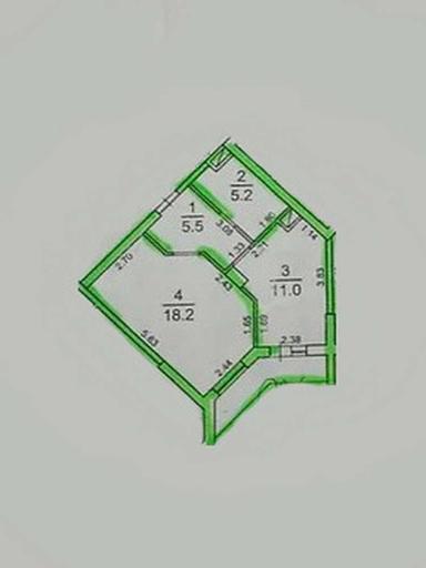 1-кімнатна квартира за адресою вул. Проценка (площа 41,2 м²) - Atlanta.ua - фото 23