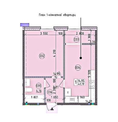 1-кімнатна квартира за адресою (площа 42 м²) - Atlanta.ua - фото 9