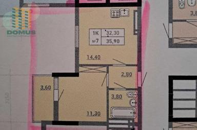 1-комнатная квартира по адресу Куликово поле пл. (площадь 36 м²) - Atlanta.ua - фото 8