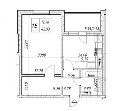 1-room apartment apartment by the address st. Per Energetikov (area 42,9 m²) - Atlanta.ua - photo 11