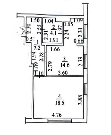 1-room apartment apartment by the address (area 45 m²) - Atlanta.ua - фото 29