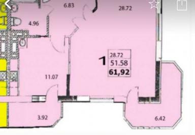 1-комнатная квартира по адресу ул. Скворцова (площадь 62 м²) - Atlanta.ua - фото 15