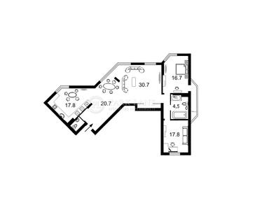 3-кімнатна квартира за адресою (площа 114,7 м²) - Atlanta.ua - фото 20