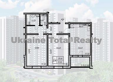 2-кімнатна квартира за адресою вул. Коноплянська (площа 72 м²) - Atlanta.ua - фото 16