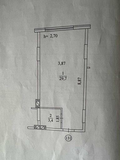 1-кімнатна квартира за адресою (площа 33,1 м²) - Atlanta.ua - фото 31