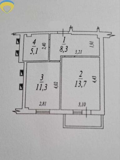 1-кімнатна квартира за адресою просп. Голосіївський (площа 39,2 м²) - Atlanta.ua - фото 16