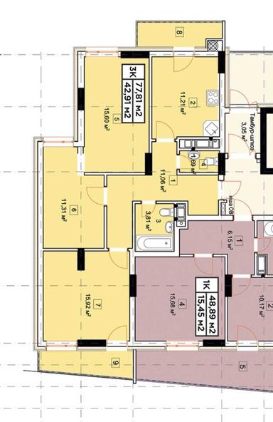 3-кімнатна квартира за адресою вул. Бережанська (площа 78 м²) - Atlanta.ua - фото 16