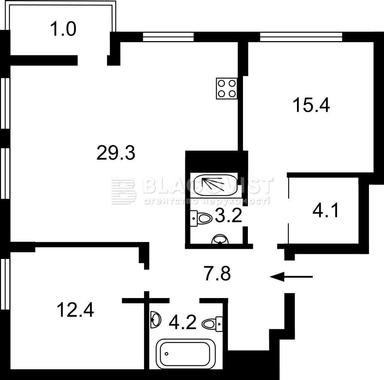 3-комнатная квартира по адресу ул. Ильенка Юрия (площадь 78 м²) - Atlanta.ua - фото 45