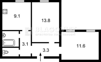 2-комнатная квартира по адресу (площадь 45,6 м²) - Atlanta.ua - imageAlt 18
