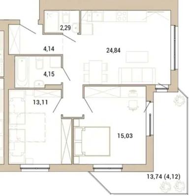 2-комнатная квартира по адресу ул. Магистратская (площадь 70 м²) - Atlanta.ua - фото 42