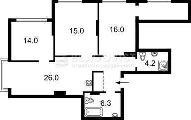 3-rooms apartment apartment by the address st. Bulvar Druzhby Narodov (area 96 m²) - Atlanta.ua - photo 9