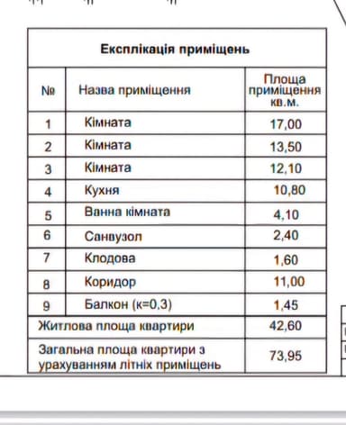 3-комнатная квартира по адресу (площадь 74 м²) - Atlanta.ua - imageAlt 31