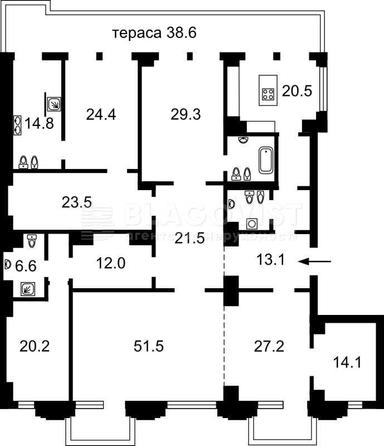 4+-rooms apartment apartment by the address st. Bulvar Druzhby Narodov (area 320 m²) - Atlanta.ua - photo 45