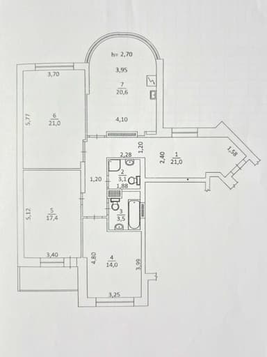 3-комнатная квартира по адресу (площадь 103,1 м²) - Atlanta.ua - imageAlt 39
