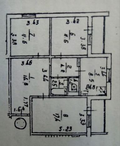 3-комнатная квартира по адресу (площадь 75,5 м²) - Atlanta.ua - фото 28