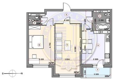 2-кімнатна квартира за адресою вул. Іллєнка Юрія (площа 65 м²) - Atlanta.ua - фото 11