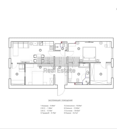 3-комнатная квартира по адресу ул. Родимцева (площадь 87 м²) - Atlanta.ua - imageAlt 22