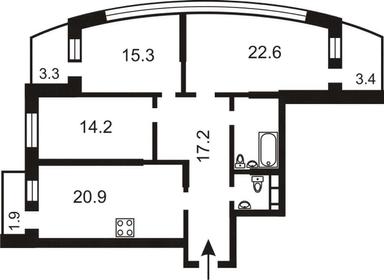 3-rooms apartment apartment by the address (area 107 m²) - Atlanta.ua - photo 44