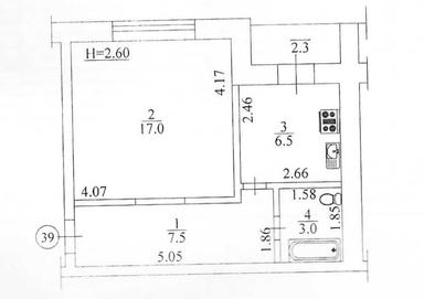 1-кімнатна квартира за адресою (площа 36,3 м²) - Atlanta.ua - фото 28