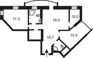2-кімнатна квартира за адресою вул. Вишгородська (площа 92 м²) - Atlanta.ua - фото 48