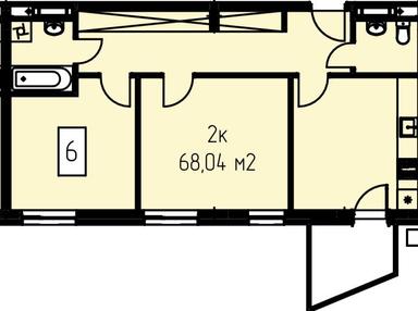 2-rooms apartment apartment by the address (area 68 m²) - Atlanta.ua - photo 28