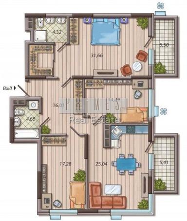 3-кімнатна квартира за адресою бульвар Дружби Народів (площа 118 м²) - Atlanta.ua - фото 48